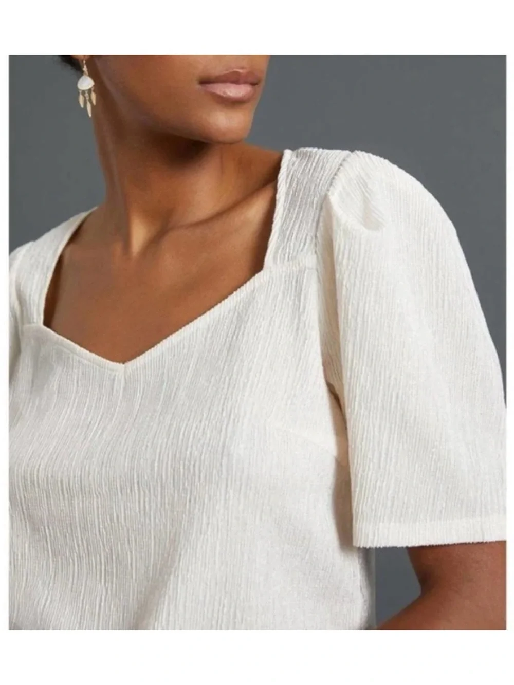 Anthropologie | Sunday in Brooklyn now back puff sleeve top